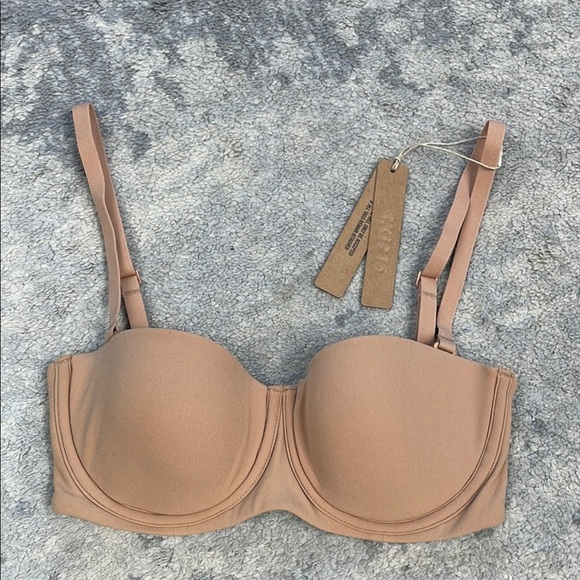 NWT Skims Fits Everybody Strapless Bra Ochre Tan Sz 30C - Picture 3 of 7